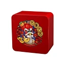 festive metal container